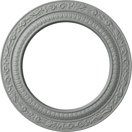 Ekena Millwork Andrea Ceiling Medallion (Fits Canopies up to 8"), 12"OD x 8"ID x 1/2"P, Primed White CM12AD